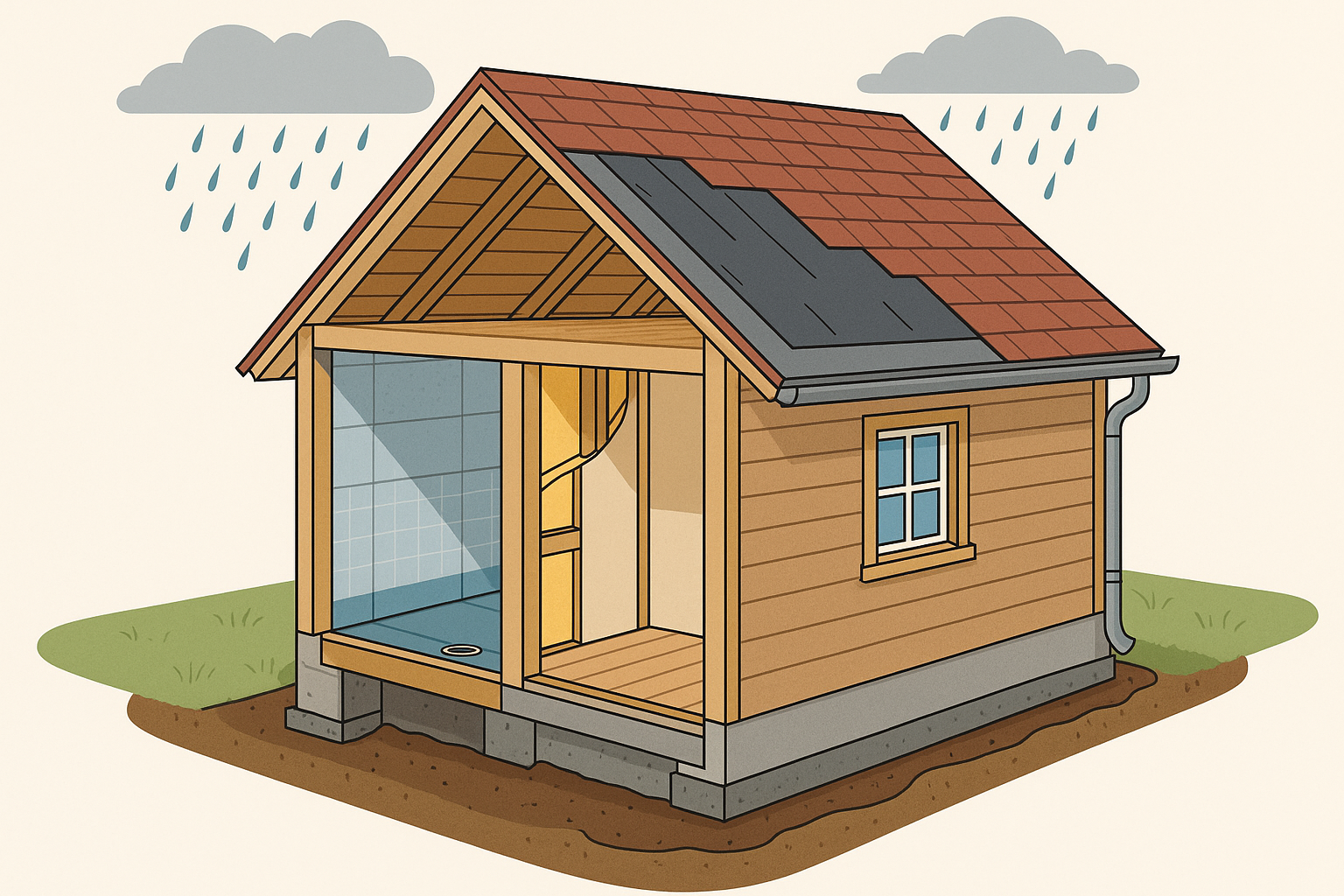 木結(jié)構(gòu)別墅如何防水？