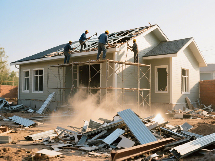 輕鋼別墅改拆需要多久完工？揭秘高效、安全的拆除流程