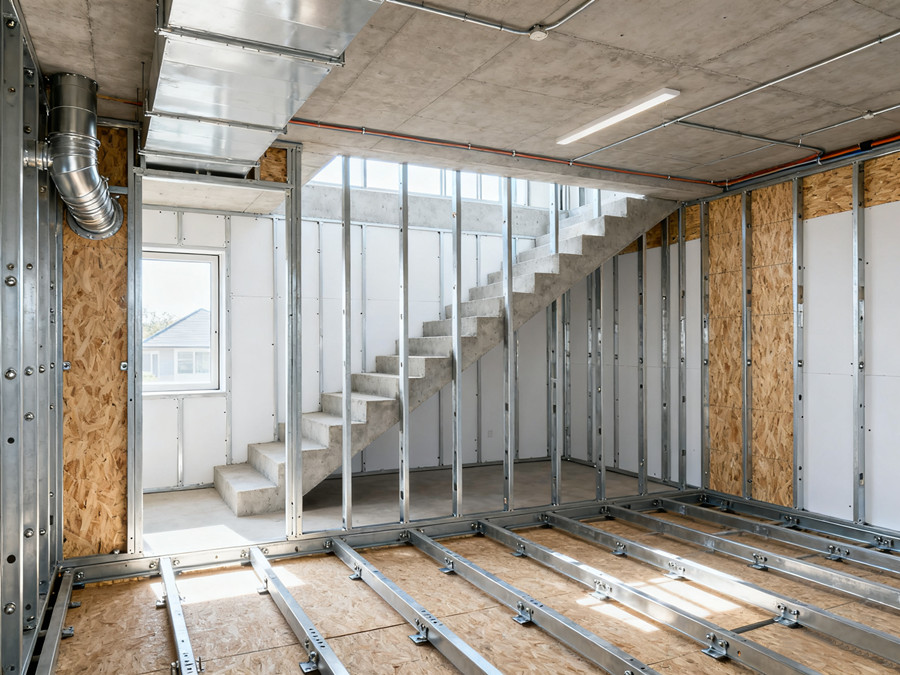 輕鋼別墅地下室 輕鋼別墅地下室