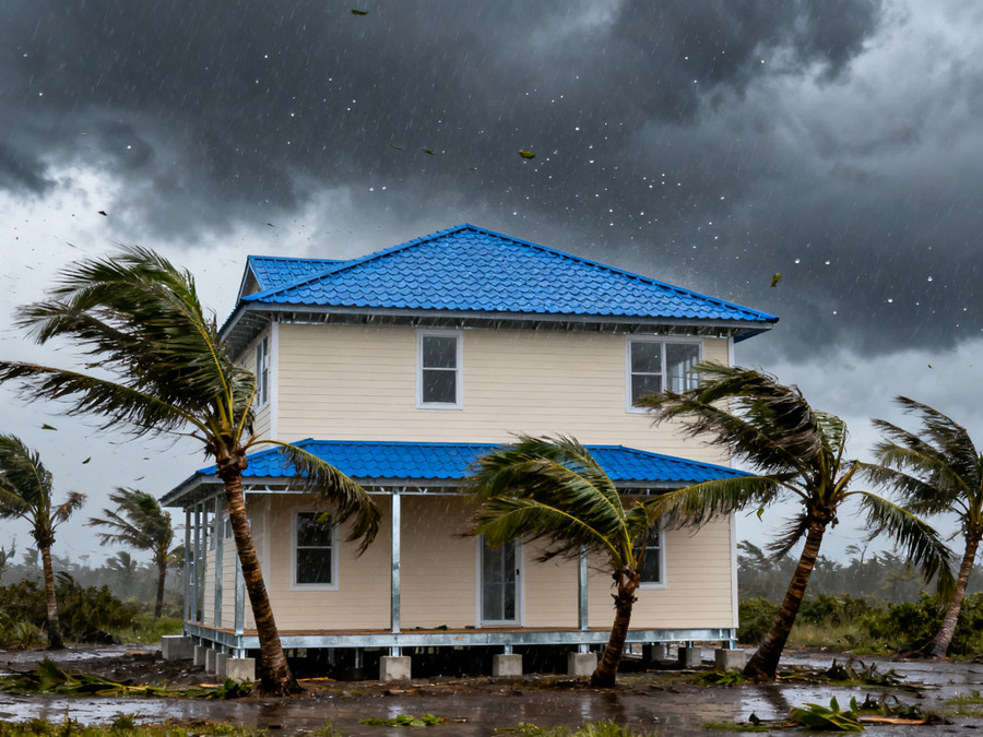 臺風季節來臨前，如何加固輕鋼別墅確保安全？